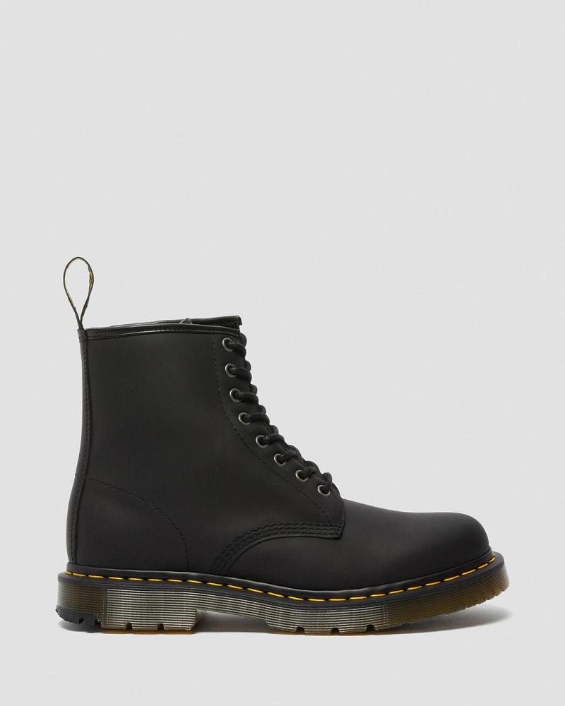 Men's Dr Martens 1460 DM's Wintergrip Lace Up Boots Black | AU 507MQZ